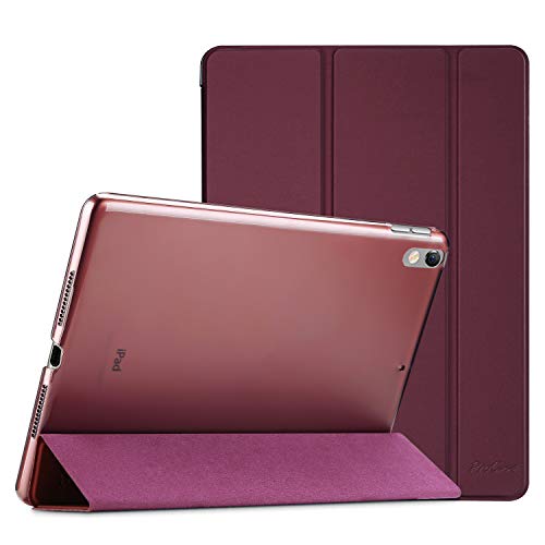 ProCase Hülle für 10,5 Zoll iPad Air 3 2019/ iPad Pro 2017, Ultra Dünn Case Cover mit transluzenter Rückseite, Auto Schlafen/Wachen Schutzhülle Kompatibel mit iPad Air 3 (3rd Gen)/ iPad Pro 10.5 -Wine von ProCase