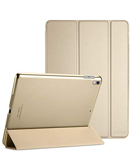 ProCase Hülle für 10,5 Zoll iPad Air 3 2019/ iPad Pro 2017, Ultra Dünn Case Cover mit transluzenter Rückseite, Auto Schlafen/Wachen Schutzhülle Kompatibel mit iPad Air 3 (3rd Gen)/ iPad Pro 10.5 -Gold von ProCase