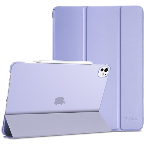 ProCase Hülle für 13" iPad Pro (M4) 2024, Schutzhülle Leicht Dünn Hart Smart Case Cover Kompatibel mit 13 Zoll iPad Pro 2024 -Hellpurpur von ProCase