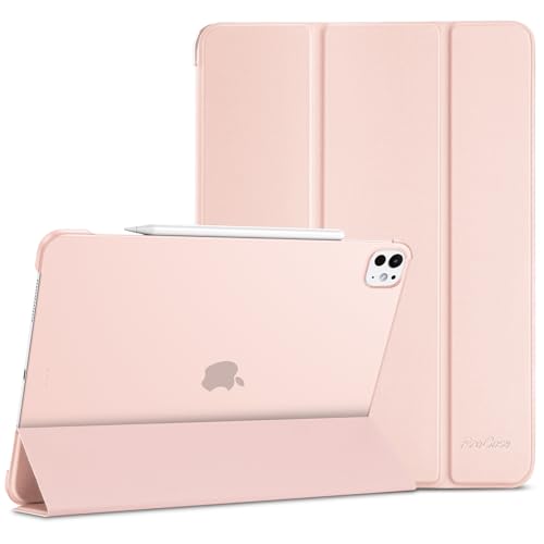 ProCase Hülle für 13" iPad Pro (M4) 2024, Schutzhülle Leicht Dünn Hart Smart Case Cover Kompatibel mit 13 Zoll iPad Pro 2024 -Hellrosa von ProCase