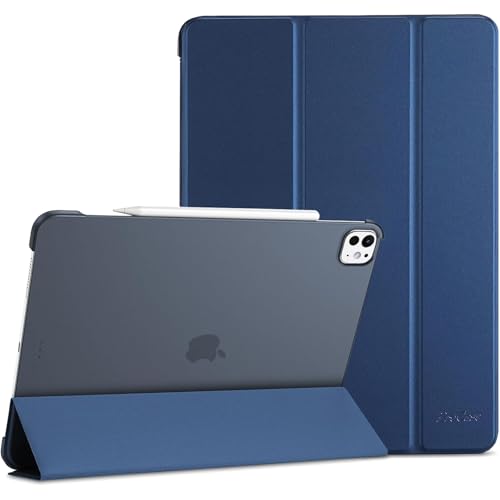 ProCase Hülle für 13" iPad Pro (M4) 2024, Schutzhülle Leicht Dünn Hart Smart Case Cover Kompatibel mit 13 Zoll iPad Pro 2024 -Navy von ProCase