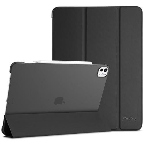 ProCase Hülle für 13" iPad Pro (M4) 2024, Schutzhülle Leicht Dünn Hart Smart Case Cover Kompatibel mit 13 Zoll iPad Pro 2024 -Schwarz von ProCase