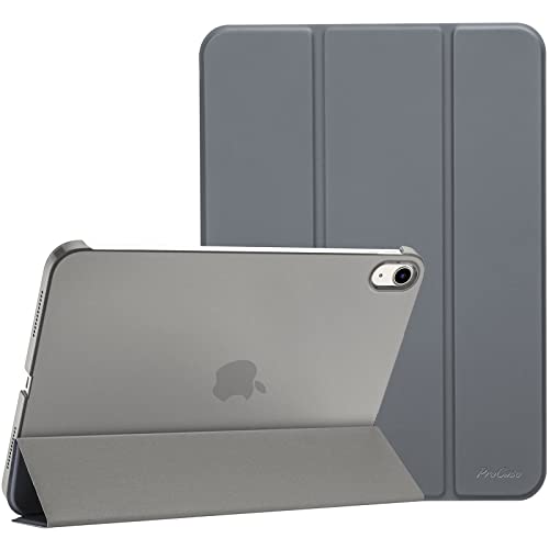 ProCase Hülle für 2022 10,9" iPad 10. Generation iPad 10 Case 10,9 Zoll Modell A2696 A2757, Leicht Dünn Hart Schutzhülle Smart Folio Cover Hülle Kompatibel mit iPad 10 Generation 2022 -Gray ProCase Hülle für 2022 10,9" iPad 10. Generation iPad 10 Case 10,9 Zoll Modell A2696 A2757, Leicht Dünn Hart Schutzhülle Smart Folio Cover Hülle Kompatibel mit iPad 10 Generation 2022 -Gray von ProCase