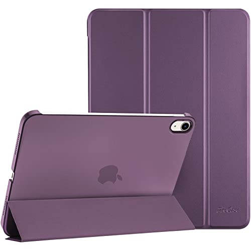 ProCase Hülle für 2022 10,9" iPad 10. Generation iPad 10 Case 10,9 Zoll Modell A2696 A2757, Leicht Dünn Hart Schutzhülle Smart Folio Cover Hülle Kompatibel mit iPad 10 Generation 2022 -Lila von ProCase