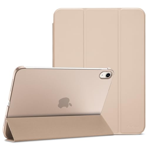 ProCase Hülle für 2022 10,9" iPad 10. Generation iPad 10 Case 10,9 Zoll Modell A2696 A2757, Leicht Dünn Hart Schutzhülle Smart Folio Cover Hülle Kompatibel mit iPad 10 Generation 2022 -Stein von ProCase