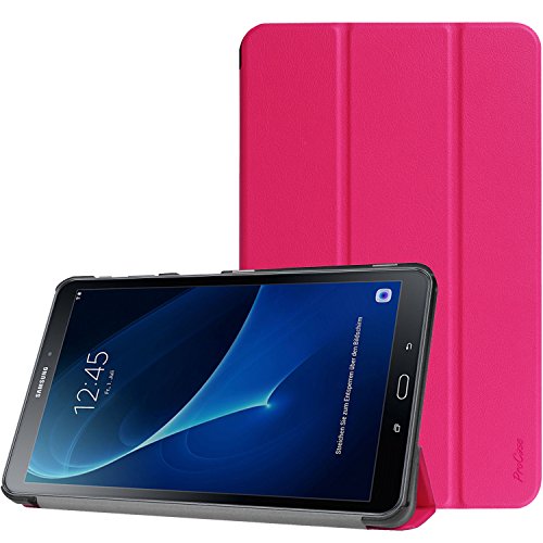 ProCase Hülle für Galaxy Tab A 10.1, Slim Smart Cover Ständer Folio Hülle für Galaxy Tab A 10.1 Zoll Tablet SM-T580 T585 2016 -Magenta von ProCase