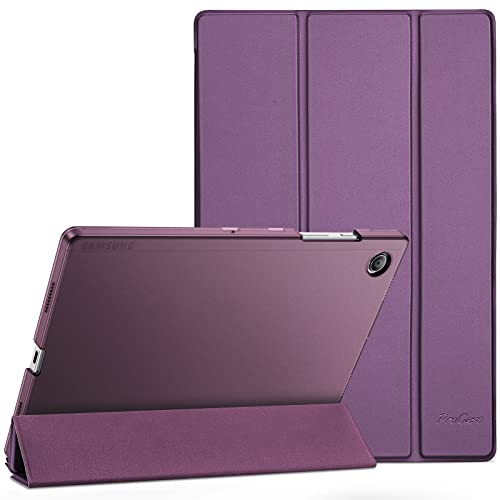 ProCase Hülle für Galaxy Tab A8 10.5”(SM-X200/ X205) 2022 Dreifach Falt Klapp Schutzhülle Case Ultra Dünn Leicht Ständer Schale Smart Cover mit Translucent Frosted Rückhülle (Violett) von ProCase