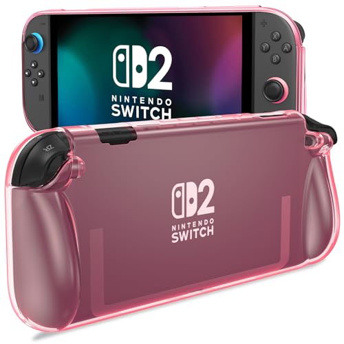 ProCase Hülle für Nintendo Switch 2 2025, Kratzfest & Stoßfest Schutzhülle mit ergonomischem Griff -Rosa von ProCase