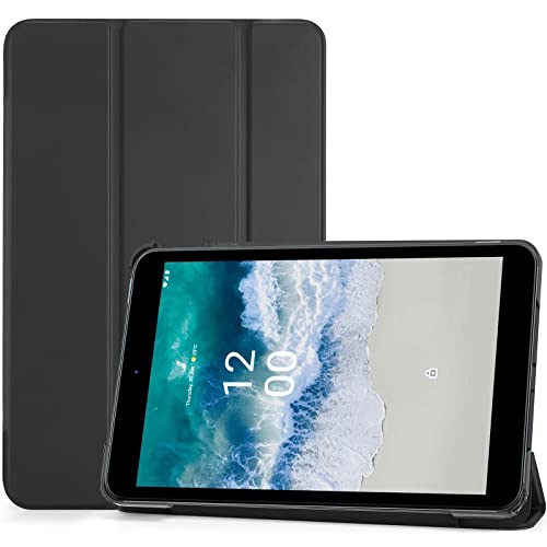 ProCase Hülle für Nokia T10 8" Zoll 2022 Tablet Case Smart Cover Ultra Dünn Licht Stand Klappen Schutzhülle Ständer Weich TPU -Schwarz von ProCase