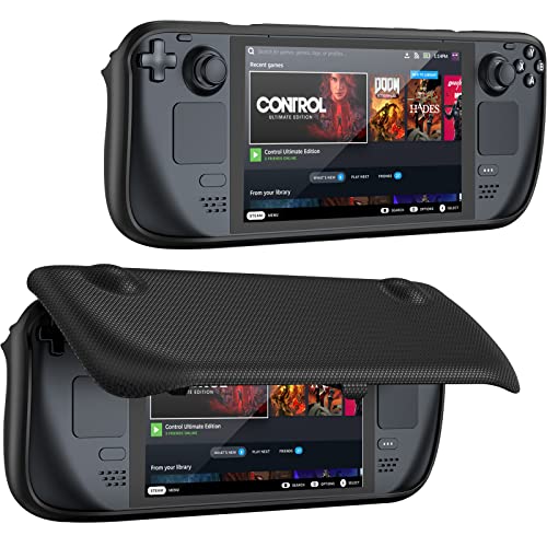 ProCase Hülle für Steam Deck, Flip Cover Kompatibel mit 7 Zoll Valve Steam Deck Case Schutzhülle Magnetisch Abnehmbare Frontabdeckung Steam Deck Skin 2021 Zubehör -Schwarz ProCase Hülle für Steam Deck, Flip Cover Kompatibel mit 7 Zoll Valve Steam Deck Case Schutzhülle Magnetisch Abnehmbare Frontabdeckung Steam Deck Skin 2021 Zubehör -Schwarz von ProCase