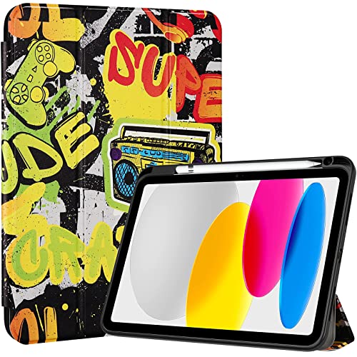 ProCase Hülle für iPad 10. Generation 2022 10,9 Zoll mit Stifthalter, Stoßfeste Smart Case Cover mit transparenter Rückseitenschale Schutzhülle Kompatibel mit ipad 10th Gen –Crazy ProCase Hülle für iPad 10. Generation 2022 10,9 Zoll mit Stifthalter, Stoßfeste Smart Case Cover mit transparenter Rückseitenschale Schutzhülle Kompatibel mit ipad 10th Gen –Crazy von ProCase