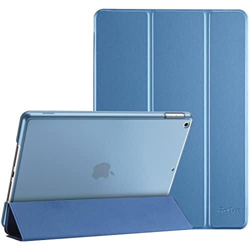 ProCase Hülle für iPad 9./8./7. Generation 10,2 Zoll 2021 2020 2019, Schutzhülle Smart Case Cover Kompatibel mit iPad 9/8/7 –Blau von ProCase