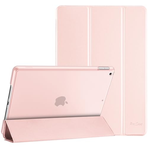 ProCase Hülle für iPad 9./8./7. Generation 10,2 Zoll 2021 2020 2019, Schutzhülle Smart Case Cover Kompatibel mit iPad 9/8/7 -Hellrosa von ProCase