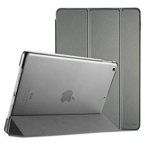 ProCase Hülle für iPad 9./8./7. Generation 10,2 Zoll 2021 2020 2019, Schutzhülle Smart Case Cover Kompatibel mit iPad 9/8/7 –MetallischGrau von ProCase