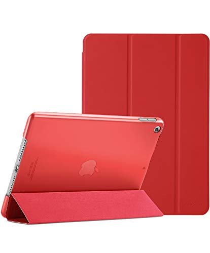 ProCase Hülle für iPad 9./8./7. Generation 10,2 Zoll 2021 2020 2019, Schutzhülle Smart Case Cover Kompatibel mit iPad 9/8/7 -Rot von ProCase