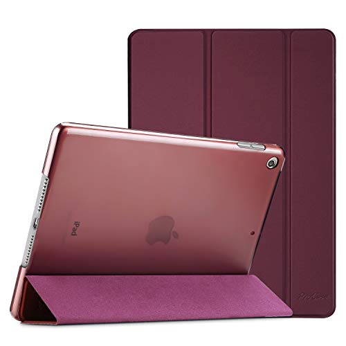 ProCase Hülle für iPad 9./8./7. Generation 10,2 Zoll 2021 2020 2019, Schutzhülle Smart Case Cover Kompatibel mit iPad 9/8/7 -Wein von ProCase