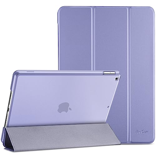 ProCase Hülle für iPad 9./8./7. Generation 10,2 Zoll 2021 2020 2019, Schutzhülle Smart Case Cover Kompatibel mit iPad 9/8/8 -Helllila von ProCase