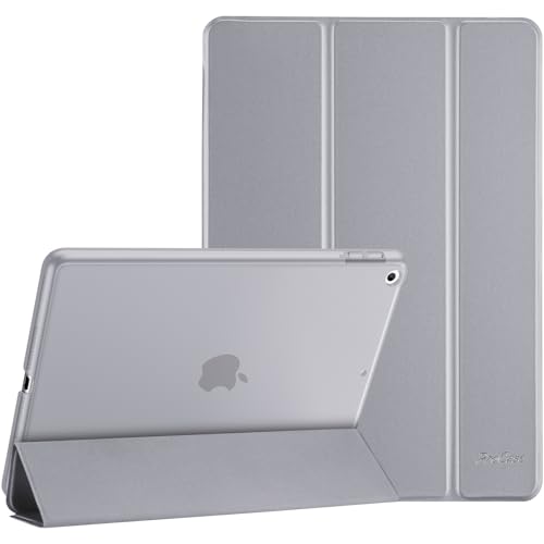 ProCase Hülle für iPad 9.7 Zoll 6. Generation 2018/5. Generation 2017 Modell A1893 A1954 A1822 A1823, Schutzhülle Case Smart Cover für iPad 6 / iPad 5 -Grau von ProCase