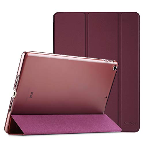ProCase Hülle für iPad 9.7 Zoll 6. Generation 2018/5. Generation 2017 Modell A1893 A1954 A1822 A1823, Schutzhülle Case Smart Cover für iPad 6 / iPad 5 -Wein von ProCase