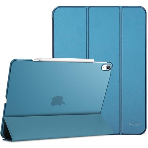 ProCase Hülle für iPad Air 13 Zoll (M3/M2 2025/2024), Dreifache Schutzhülle Case für 13" iPad Air M3 2025/ M2 2024, Dünn Leicht Smart Cover mit Translucent Frosted Rückhülle -Teal von ProCase