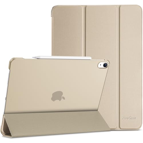 ProCase Hülle für iPad Air 13 Zoll (M3/M2 2025/2024), Dreifache Schutzhülle Case für 13" iPad Air M3 2025/ M2 2024, Dünn Leicht Smart Cover mit Translucent Frosted Rückhülle -Sternenlicht von ProCase