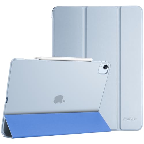 ProCase Hülle für 12,9" iPad Pro 2022/2021/2020/2018 (6/5/4/3 Gen), Schutzhülle Leicht Dünn Hart Smart Case Cover Kompatibel mit 12.9 Zoll iPad Pro -Hellblau von ProCase