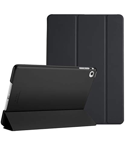 ProCase Hülle für iPad Air 2 (2014 Release), Leichte Stand Schutzhülle Shell mit Translucent Frosted Rückhülle,Automatischem Schlaf/Aufwach, Case Cover für iPad Air 2 (A1566 A1567) –Schwarz von ProCase