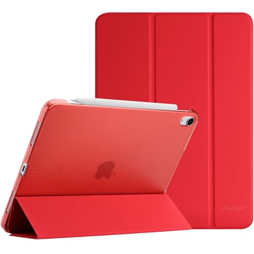 ProCase Hülle für iPad Air 5. Generation 2022/ iPad Air 4. Generation 2020 10.9 Zoll, Schutzhülle Smart Case Cover Kompatibel mit iPad Air 5 4 -Rot von ProCase