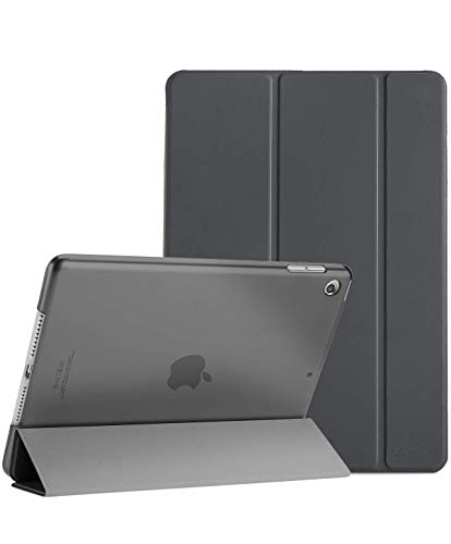 ProCase Hülle für iPad Mini 5 Ultra Dünn Smart, Leichte Stand Schutzhülle Shell mit Translucent Frosted Rückhülle für 7.9" Apple iPad Mini 5 (2019) –Grau von ProCase