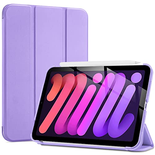 ProCase Hülle für iPad Mini A17 Pro 2024 / iPad Mini 6 Gen 8.3 Zoll 2021, Dünn Leicht Ständer Schal Smart Schutzhülle Case Cover mit Transluzent Frosted Rück -Lila ProCase Hülle für iPad Mini A17 Pro 2024 / iPad Mini 6 Gen 8.3 Zoll 2021, Dünn Leicht Ständer Schal Smart Schutzhülle Case Cover mit Transluzent Frosted Rück -Lila von ProCase