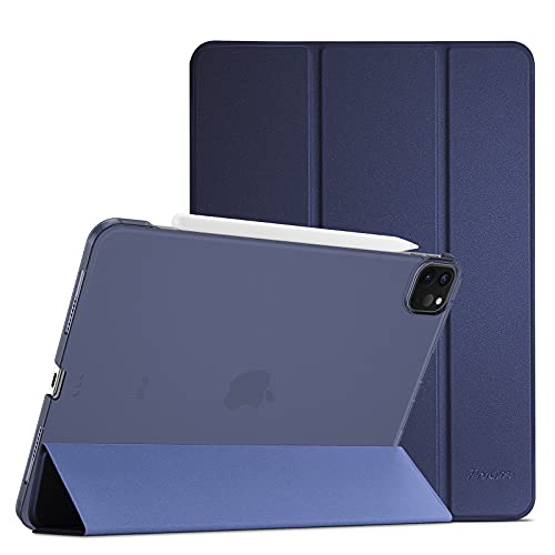 ProCase Hülle für iPad Pro 12.9 Zoll 2022/2021/2020 (6/5/4 Generation), Dreifach Falt Klapp Schutzhülle, Ultra Dünn Leicht Ständer Schale Smart Caes Cover -Navy von ProCase