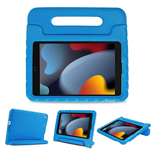 ProCase Kinder Hülle mit Kickstand für iPad 10.2 Zoll/iPad Pro 10.5 Zoll/iPad Air 3rd 10.5 Zoll, Ultra Leicht Stoßfest Robust Kind Schutzhülle Umwandelbar Handgriff Handle Standfunktion - Blau von ProCase