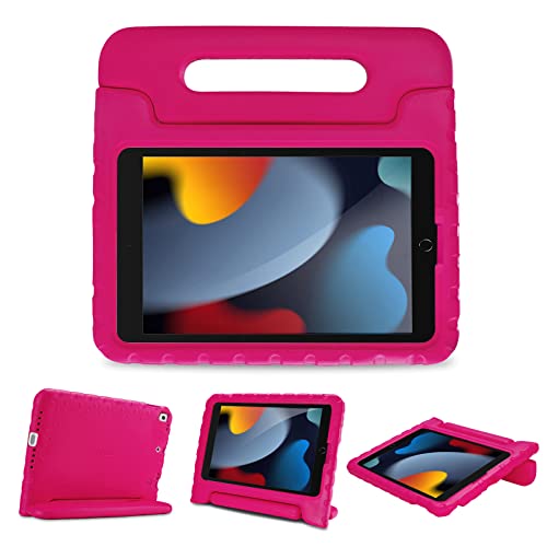 ProCase Kinder Hülle mit Kickstand für iPad 10.2 Zoll/iPad Pro 10.5 Zoll/iPad Air 3rd 10.5 Zoll, Ultra Leicht Stoßfest Robust Kind Schutzhülle Umwandelbar Handgriff Handle Standfunktion -Magenta von ProCase