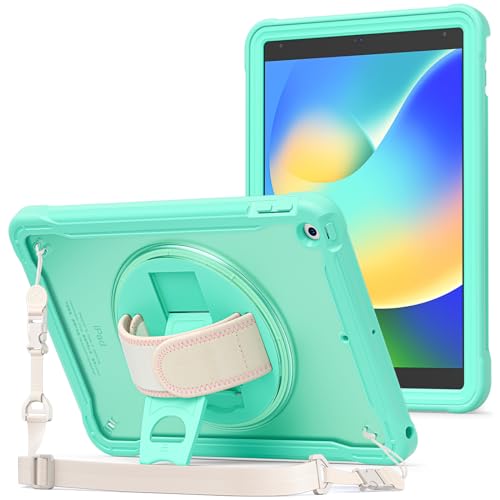 ProCase Kompatibel für iPad 10.2 Case iPad 9th 8th 7th Generation 2021/2020/2019 Case, Heavy Duty Shockproof Rugged Case 360 Grad drehbarer Kickstand Schutzhülle Case -Mintgrün ProCase Kompatibel für iPad 10.2 Case iPad 9th 8th 7th Generation 2021/2020/2019 Case, Heavy Duty Shockproof Rugged Case 360 Grad drehbarer Kickstand Schutzhülle Case -Mintgrün von ProCase