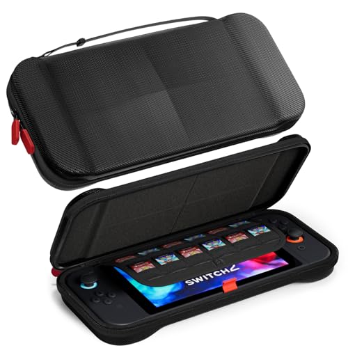 ProCase Leicht Tragetasche für 2025 Nintendo Switch 2, mit 12 Game Card Slots, Reisetasche Schutzhülle für Konsole und Zubehör - Schwarz, schlank ProCase Leicht Tragetasche für 2025 Nintendo Switch 2, mit 12 Game Card Slots, Reisetasche Schutzhülle für Konsole und Zubehör - Schwarz, schlank von ProCase
