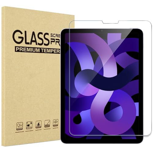 ProCase Schutzfolie für 10,9 Zoll iPad Air 5. / 4. Generation 2022/2020, iPad Pro 11 Zoll 4/3/2/1 Gen. 9H Displayschutzfolie Gehärtetes Glas Screen Protector Folie –Klar von ProCase