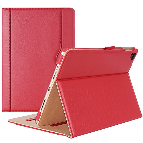 ProCase Schutzhülle Ständer Kunstleder Schutz Hülle für Apple iPad Pro 9.7 Zoll mehrere Blickwinkel, Dokument Taschen (Rot) von ProCase