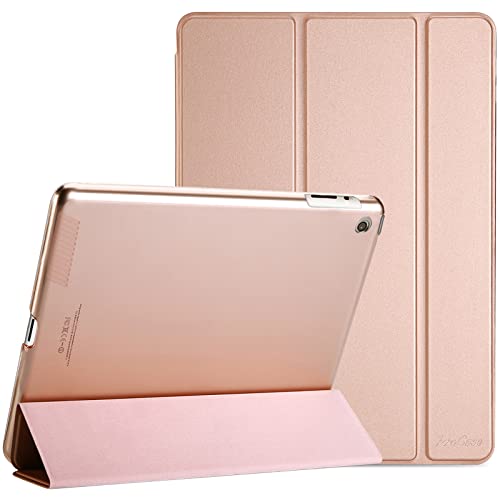 ProCase iPad 2 iPad 3 iPad 4 Hülle, Ultra Dünn Leicht Stand Hülle mit Transluzent Frosted Rückseite Smart Cover für 9.7" Apple iPad 2, iPad 3, iPad 4(Alte Model) –Rosa Gold von ProCase