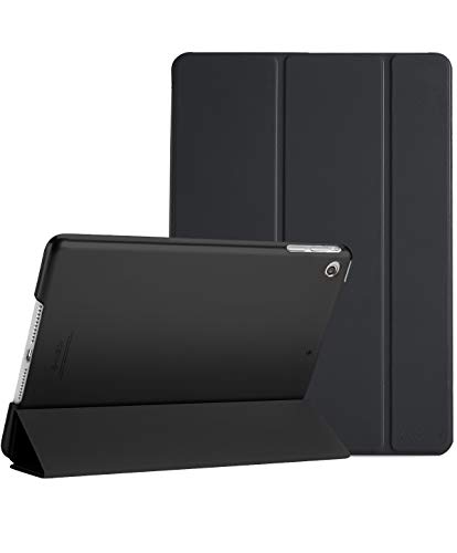 ProCase iPad Air Ultra Dünn Smart Hülle, Leichte Stand Schutzhülle Shell mit Translucent Frosted Rückhülle für Apple iPad Air (A1474 A1475 A1476) –Schwarz von ProCase