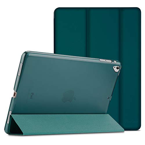 ProCase iPad Pro 12.9 Zoll 2017/2015 Hülle Cover (Alte Model, 1st und 2nd Gen.), Ultra Dünn Leicht Stand Schutzhülle Shell mit Translucent Frosted Rückhülle Schutzhülle –Emerald von ProCase