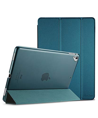 ProCase iPad Pro 12.9 Zoll 2017/2015 Hülle Cover (Alte Model, 1st und 2nd Gen.), Ultra Dünn Leicht Stand Schutzhülle Shell mit Translucent Frosted Rückhülle Schutzhülle –Teal von ProCase