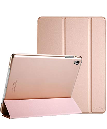 ProCase iPad Pro 9.7 Zoll Ultra Dünn Smart Hülle, Leichte Stand Schutzhülle Shell mit Translucent Frosted Rückhülle für Apple iPad Pro 9.7 (A1673 A1674 A1675) –Roségold von ProCase