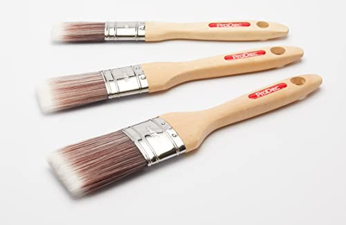 ProDec 3-teilig – Professionelles Synthetisches Pinselset von Premier Oval Trade, ideal zum Streichen von Fußleisten, Türstürzen und Anderen gebogenen oder geformten Oberflächen ProDec 3-teilig – Professionelles Synthetisches Pinselset von Premier Oval Trade, ideal zum Streichen von Fußleisten, Türstürzen und Anderen gebogenen oder geformten Oberflächen von ProDec