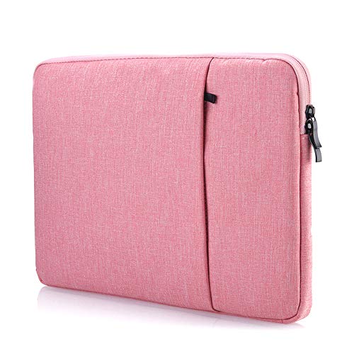 ProElife 12-12,5 Zoll Laptop Sleeve Case Cover Canvas Tablet Schutzhülle Tasche für 12,3 Zoll Surface Pro 4 Pro 5 Pro 6 Pro 7 (2020-2017), MacBook 12/MacBook Air 11,6 Zoll (Pink) von ProElife