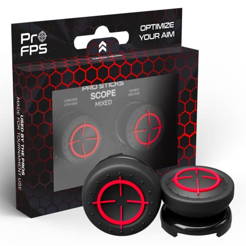 ProFPS Thumbsticks Aufsätze: PS5 Zubehör & PS4 Zubehör - Controller Sticks für Aimbot Genauigkeit - Optimales Playstation Zubehör & PS5 Accessories für Esports (Mixed Set) von ProFPS