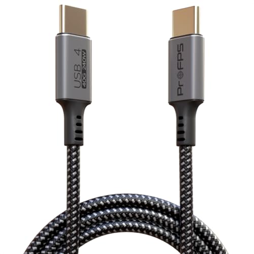 ProFPS USB-C zu USB-C Kabel 1,5 Meter - USB 4.0 Schnelllade - 240W Ladekabel - 40Gbps Thunderbolt - 8K 60Hz & 4K 120Hz Unterstützung - USBC Ladekabel für Samsung, iPhone 15, iPad, MacBook und mehr ProFPS USB-C zu USB-C Kabel 1,5 Meter - USB 4.0 Schnelllade - 240W Ladekabel - 40Gbps Thunderbolt - 8K 60Hz & 4K 120Hz Unterstützung - USBC Ladekabel für Samsung, iPhone 15, iPad, MacBook und mehr von ProFPS
