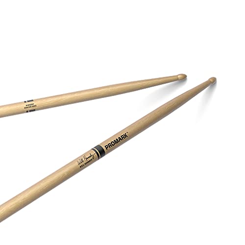 ProMark Drumsticks | Schlagzeug Sticks | RBWKW American Hickory Will Kennedy Signature Wood Tip Drumstick (Länge: 419 mm, Durchmesser: 14,7 mm) von ProMark