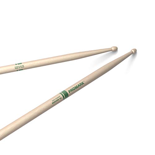 ProMark Drumsticks | Schlagzeug Sticks | Rebound 5A Raw Hickory Drumstick, Eichelholzspitze von ProMark