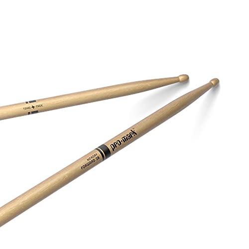 ProMark Drumsticks - Schlagzeug Sticks - Schlagzeugsticks - Klassischer Vorwärts 2B Drum Sticks - Ovale Holzspitze - Hickoryholz - 1 Paar von ProMark