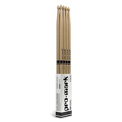 ProMark Drumsticks - Schlagzeug Sticks - Schlagzeugsticks - Klassischer Vorwärts Hickory 5A Drum Sticks - Wood Drum Sticks for Adults & Youth - Ovale Holzspitze - Buy 3 Paars Get 1 Free ProMark Drumsticks - Schlagzeug Sticks - Schlagzeugsticks - Klassischer Vorwärts Hickory 5A Drum Sticks - Wood Drum Sticks for Adults & Youth - Ovale Holzspitze - Buy 3 Paars Get 1 Free von ProMark